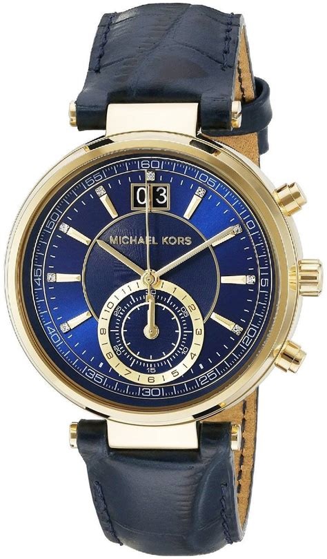 michael kors uhr damen blaues zifferblatt|Michael Kors Damenuhren online .